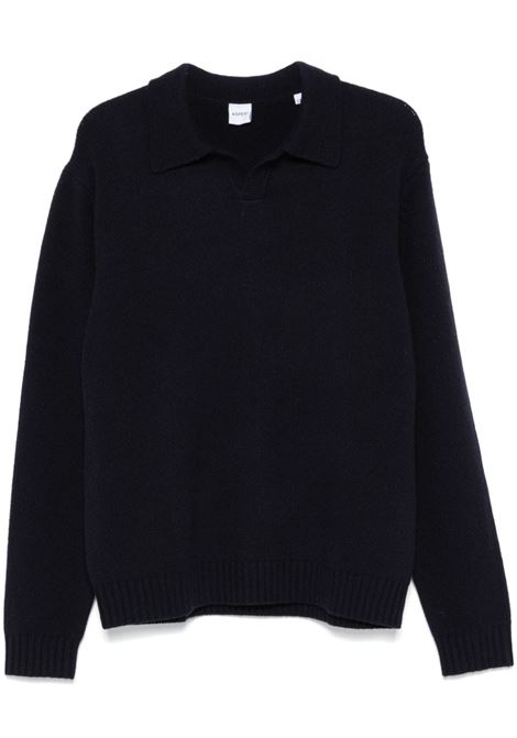 polo m162  uomo navy in lana ASPESI | M162 P58810098